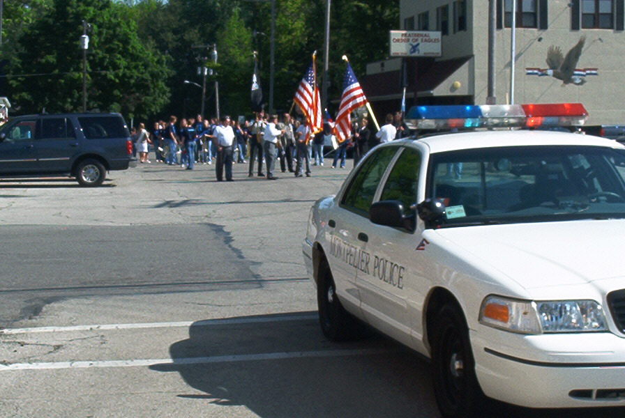 Memorial Day Parade escort